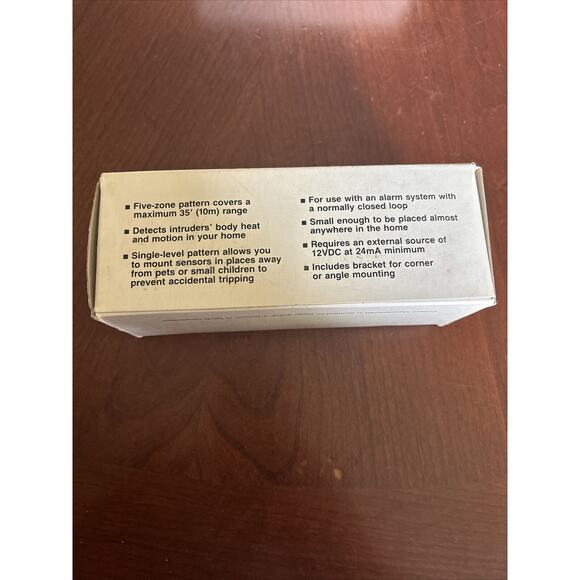 SAFE HOUSE INFRARED MOTION SENSOR PART NO.49-530 OAL 5" COVERS MAX RANGE 35" - Picture 4 of 8